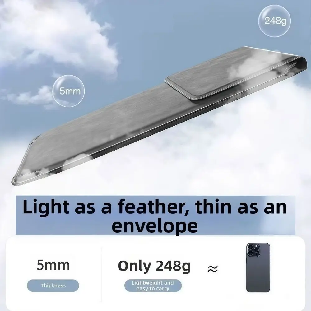 

3in1 Laptop Stand Mouse Pad Bag Shockproof 13 14 15 15.6 16Inch Laptop Sleeve Case PU Leather Waterproof Notebook Stand Bag