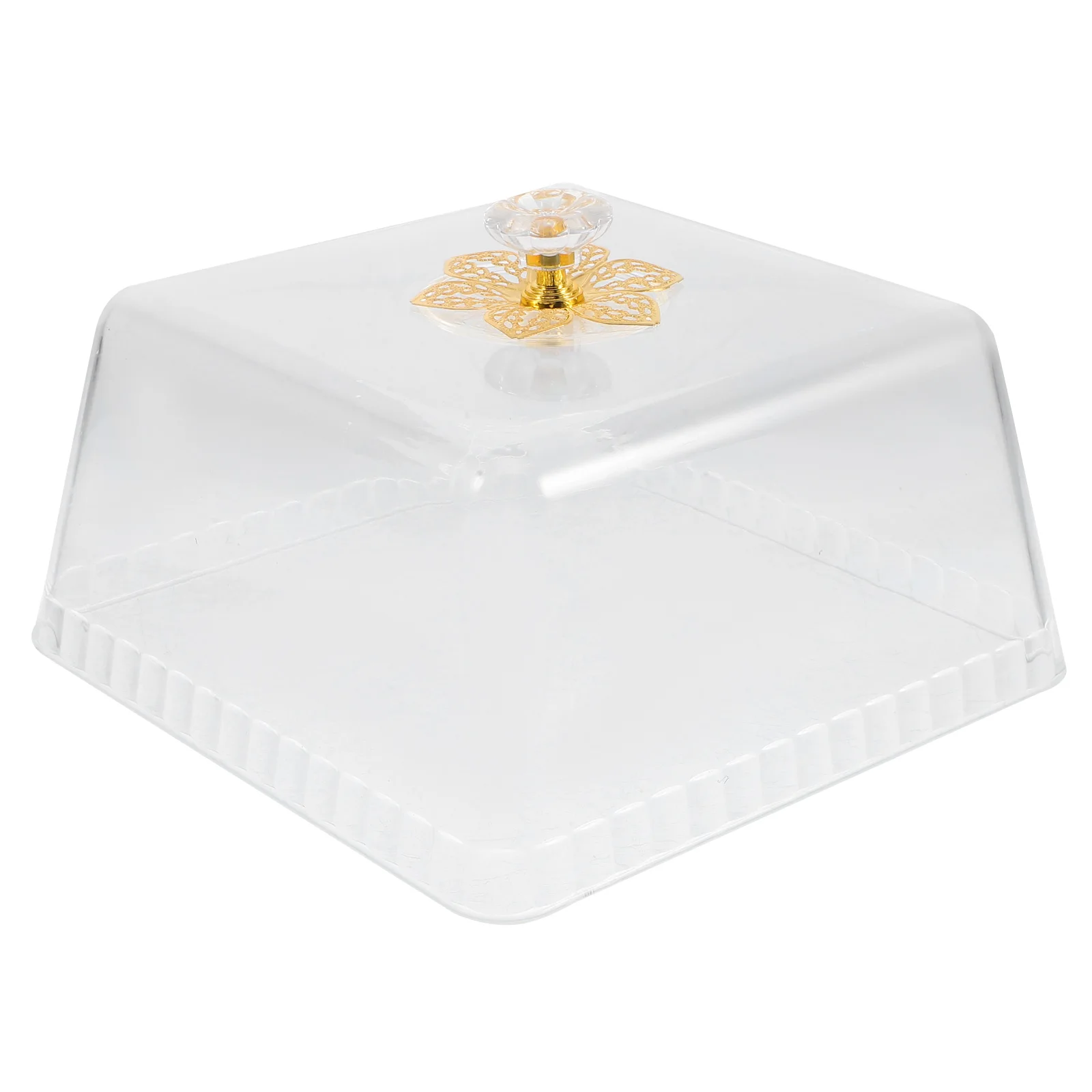 

1pc Sturdy Transparent Food For Cake Dessert Protection Reusable Butter Cover Excellent Sealing Lightweight Portable Daily Use
