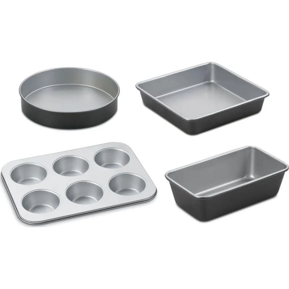 

Classic Nonstick Bakeware 4-Piece Starter Set, Silver/Black