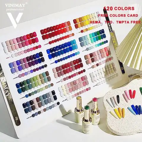 Kit de vernis à ongles semi-permanent VINIMAY avec présentoir, 15 ml, à retirer par trempage, UV, pour salon, très bons accessoires pour ongles