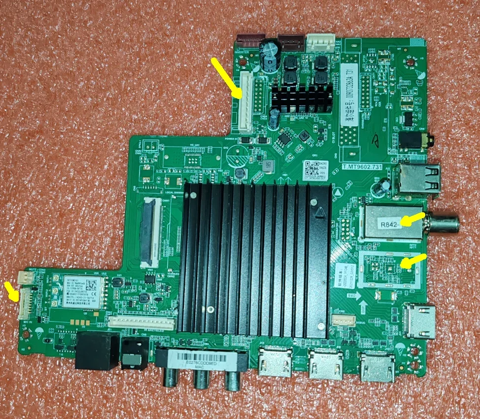 T.MT9602.731  4K wifi network TV motherboard  There are 6 different interfaces, check the photos