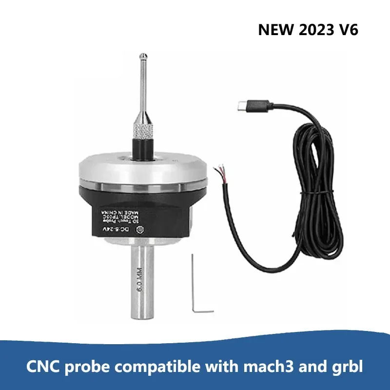 2023 Latest V6 Anti-Roll 3D Touch Edge Finder To Find The Center Desktop CNC Probe Compatible With Mach3 And Grbl