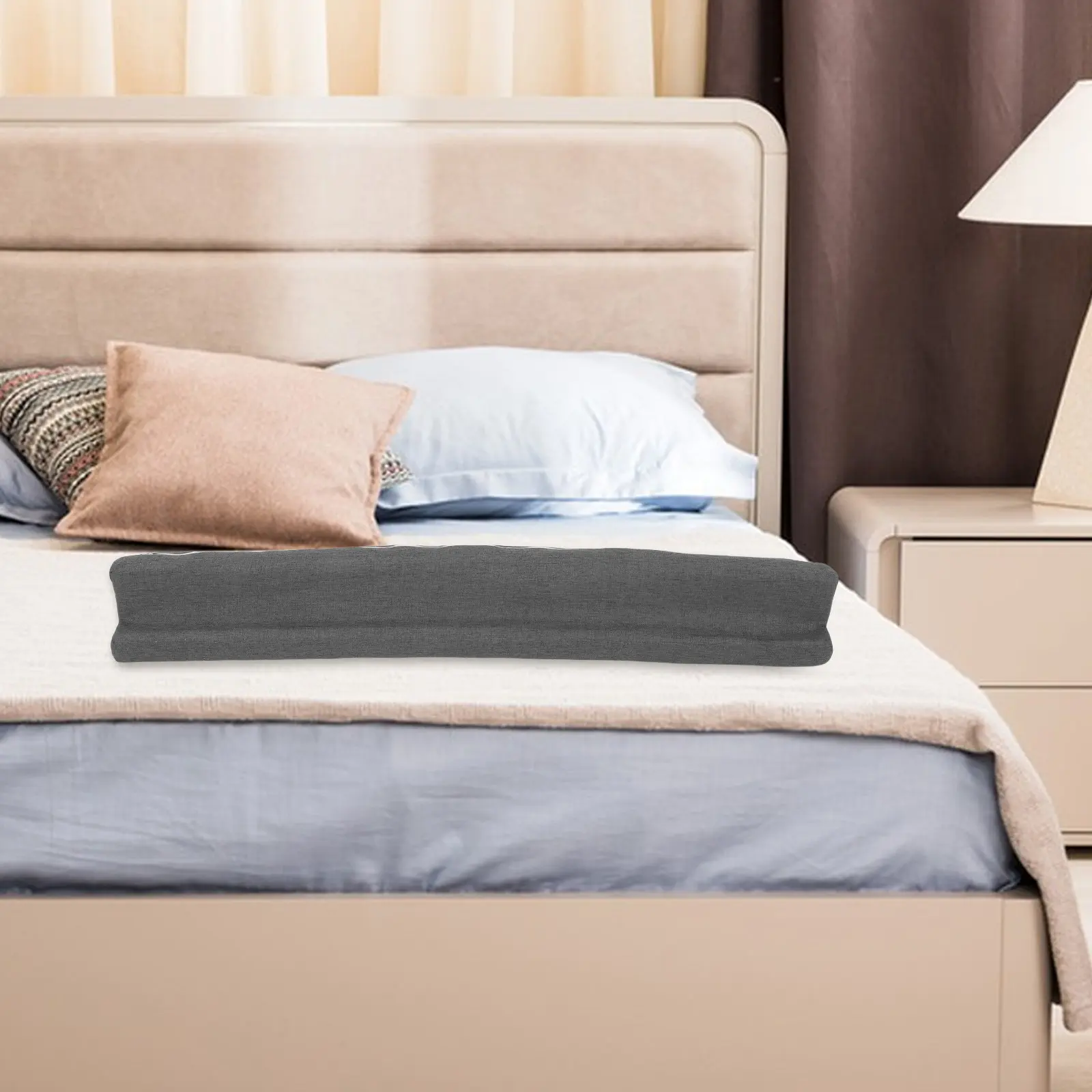 T Shaped Bed Gap Filler 31.5 Inch Mattress Side Bridge Crack Stopper Foam Insert Removable Washable Cover Bed to Wall Gap