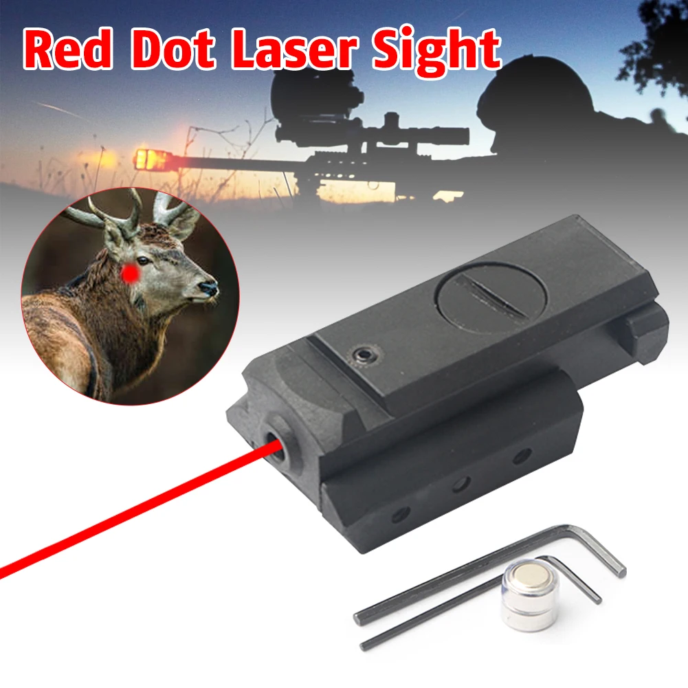 Red Dot Laser Sight Tactical 20mm Standard Picatinny Weaver Rail Classic Black Style For Pistol Handgun Gun Rifle