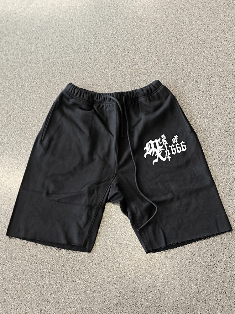 

American Casual Vintage Cra Destroyed Loose Sport orts Youth Vitali Straight Leg Trousers Summer Regular Thin Tren...