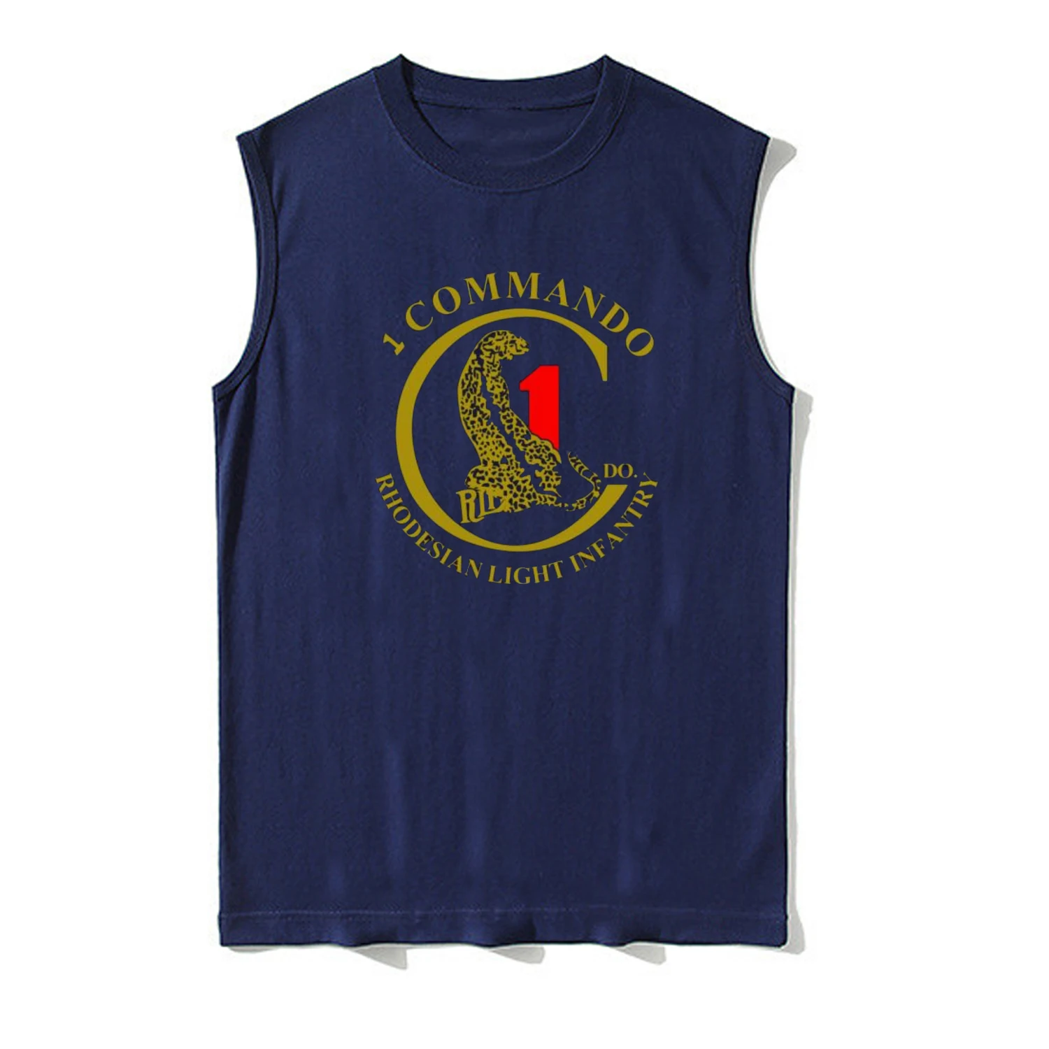 RLI Rhodesian Light Infantry 1 Commando Tanktop 100% Cotton O-Neck Summer Casual Tank Tops Men's Sleeveless T-shirt Streetwear