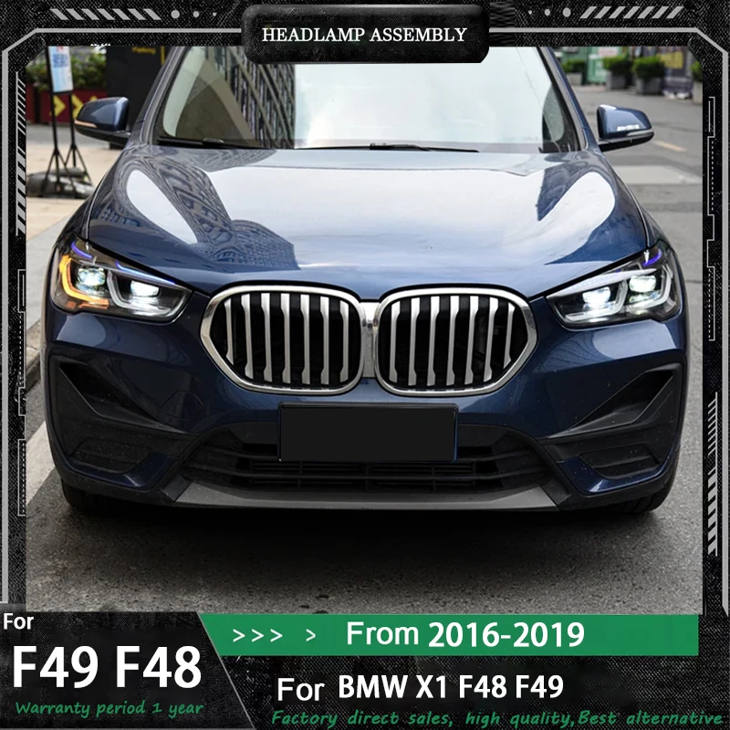 

Car Accessories For BMW X1 F48 F49 LED Headlights 2016-2019 DRL Turn Signal High Low Beam Front Lights Assembly Auto Parts