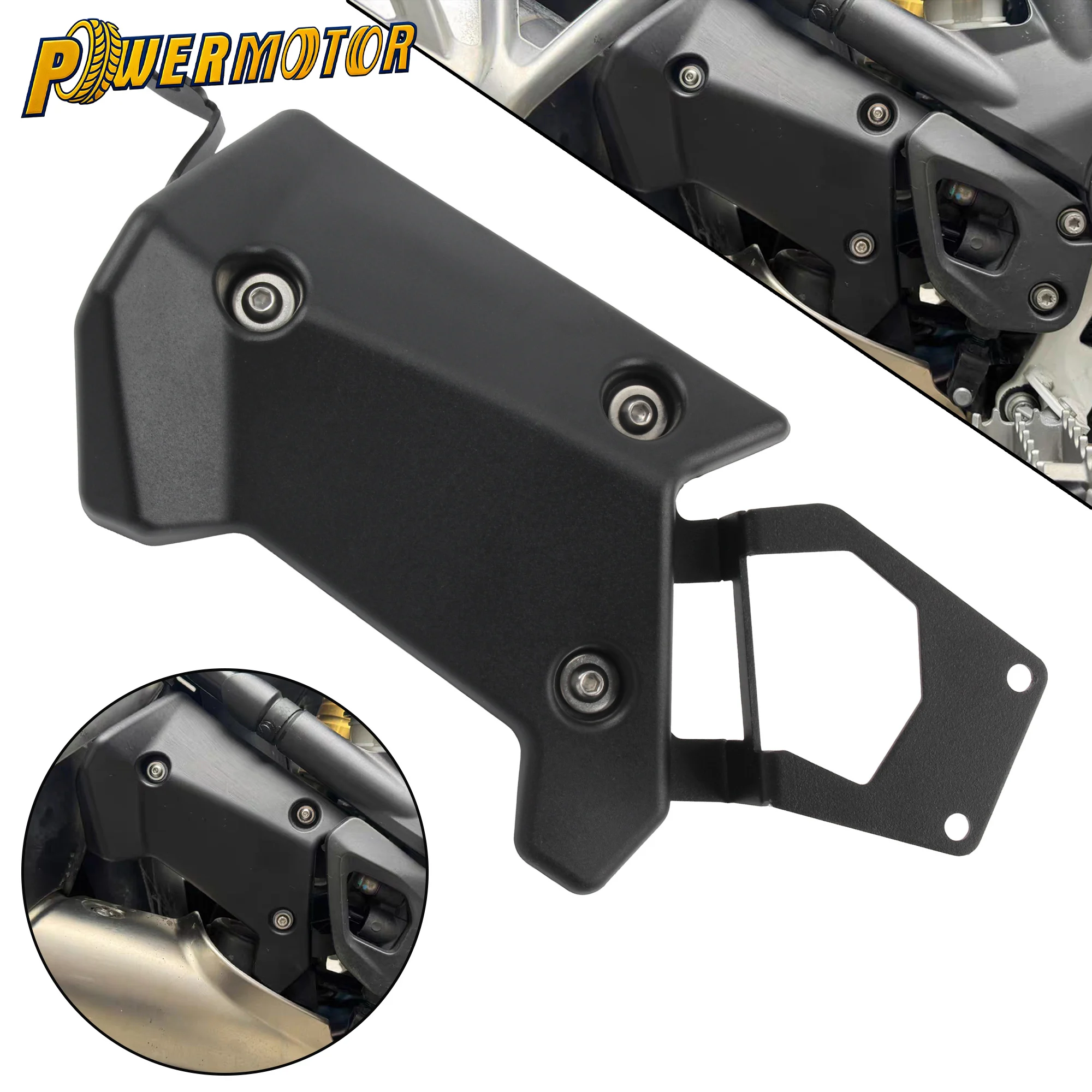 

For BMW R1200GS LC R1250GS ADV R1250 R1200 GS Motorcycle Exhaust Flap Cover Upper Frame Middle Side Panel Protector Accessories