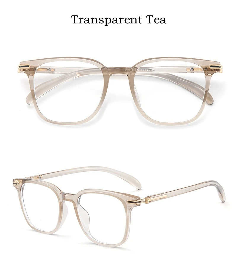 Yimaruili ultraleichte Mode tr90 Holzmaserung Brillen Frauen kleine Gesichter quadratische optische Rezept Herren Brillen Rahmen 21009 – Detail 17