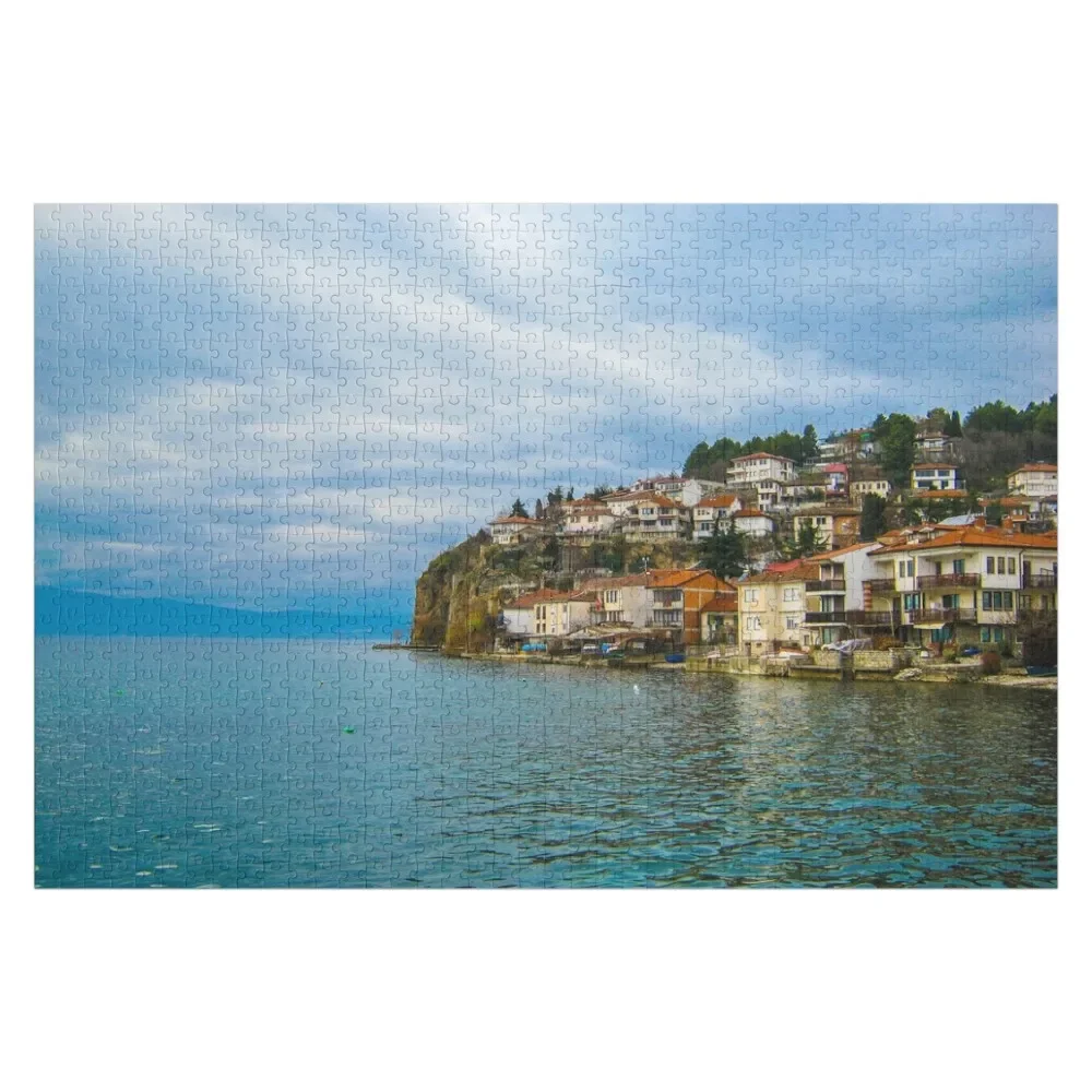 

Ohrid city Jigsaw Puzzle Customizable Child Gift Personalized Name Wooden Decor Paintings Puzzle