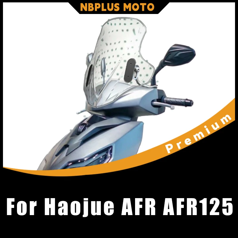【Premium】Für Haojue AFR AFR125 modifizierte, erhöhte PC-Windschutzscheibe und Regenabweiser-Zubehör