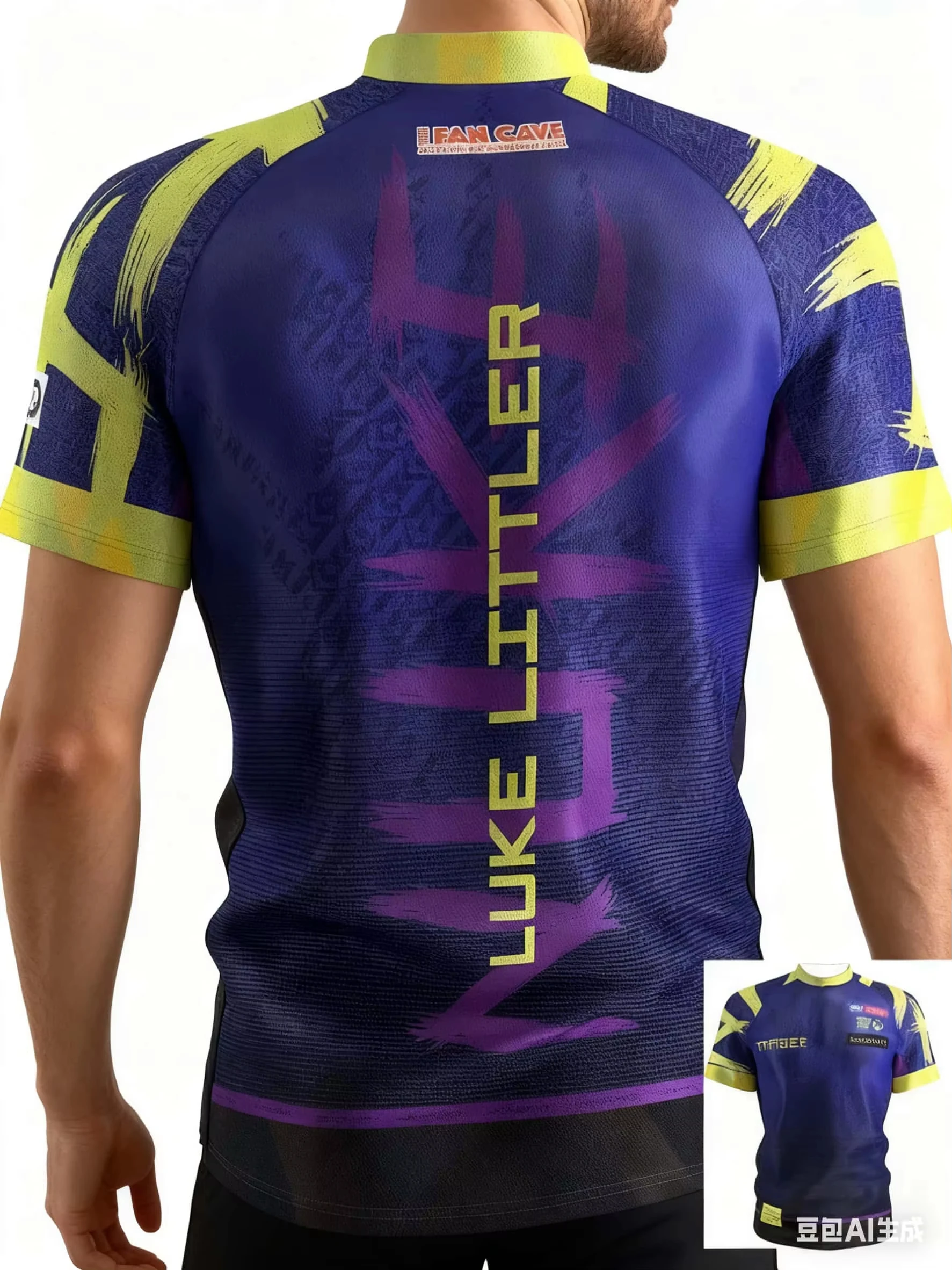 

Футболка Target Luke Littler Collarless 2026 - спортивная быстросохнущая футболка для соревнований по дартсу, мужская, детская одежда, топы