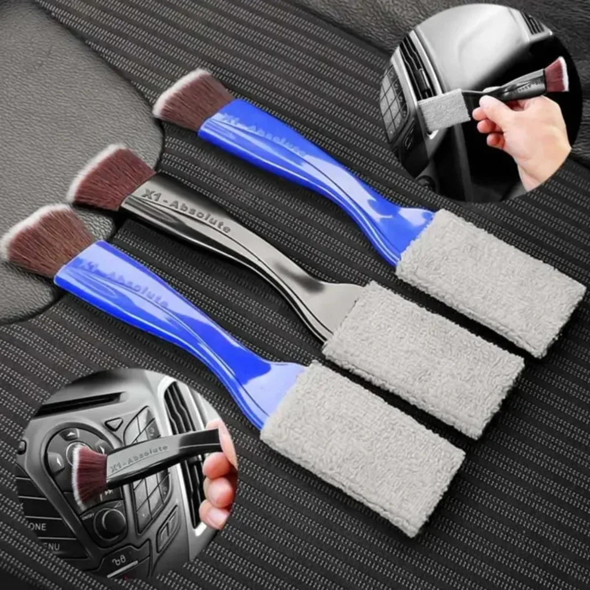 Soft Brush 1-3pcs Car Cleaning Tools Air Conditioning Outlet Clean Dust Uses For Multifunctional Auto Interior Cleaning Tool