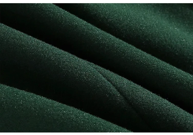 Mauroicardi Autumn Winter Long Warm Oversized Soft Dark Green Black Woolen Coat Men Loose Casual Korean Wool Blends Overcoat