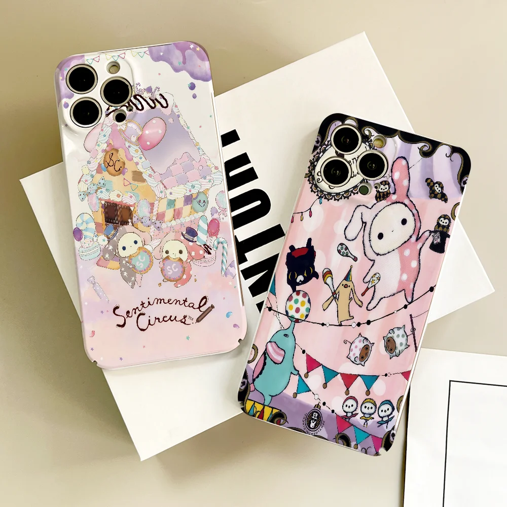 

Phone case FUNDA For Samsung S25 S24 S23 A07 A17 A06 Ultra FE Plus Glossy HD Hard Cover Cartoon cute S-Sentimental C-Circus