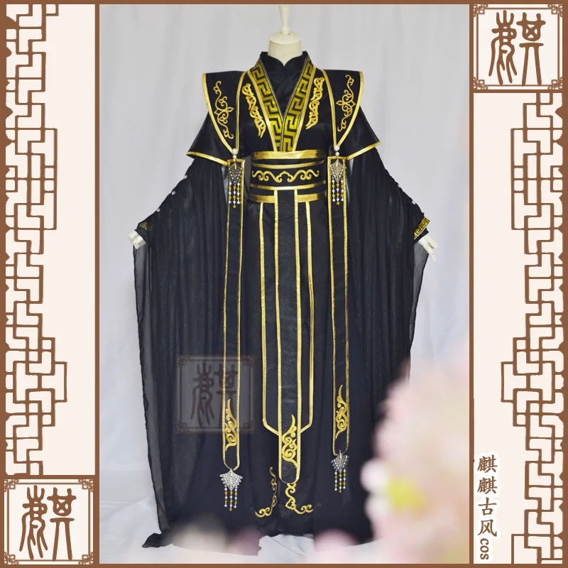 Heaven Official’s Blessing Tian Guan Ci Fu TGCF He Xuan Erha Mo Ran Cosplay Costume Cosplay Wig Shoes For Women Halloween