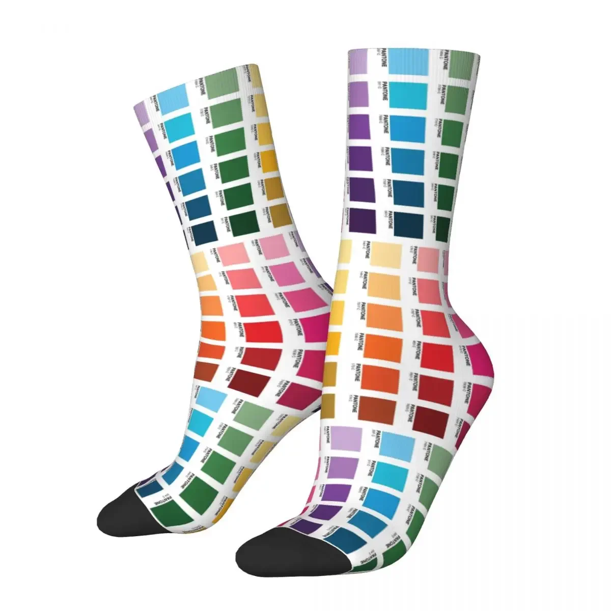 Shades Of Pantone Colors Socks Harajuku High Quality Stockings All Season Long Socks Accessories for Man's Woman's Gifts