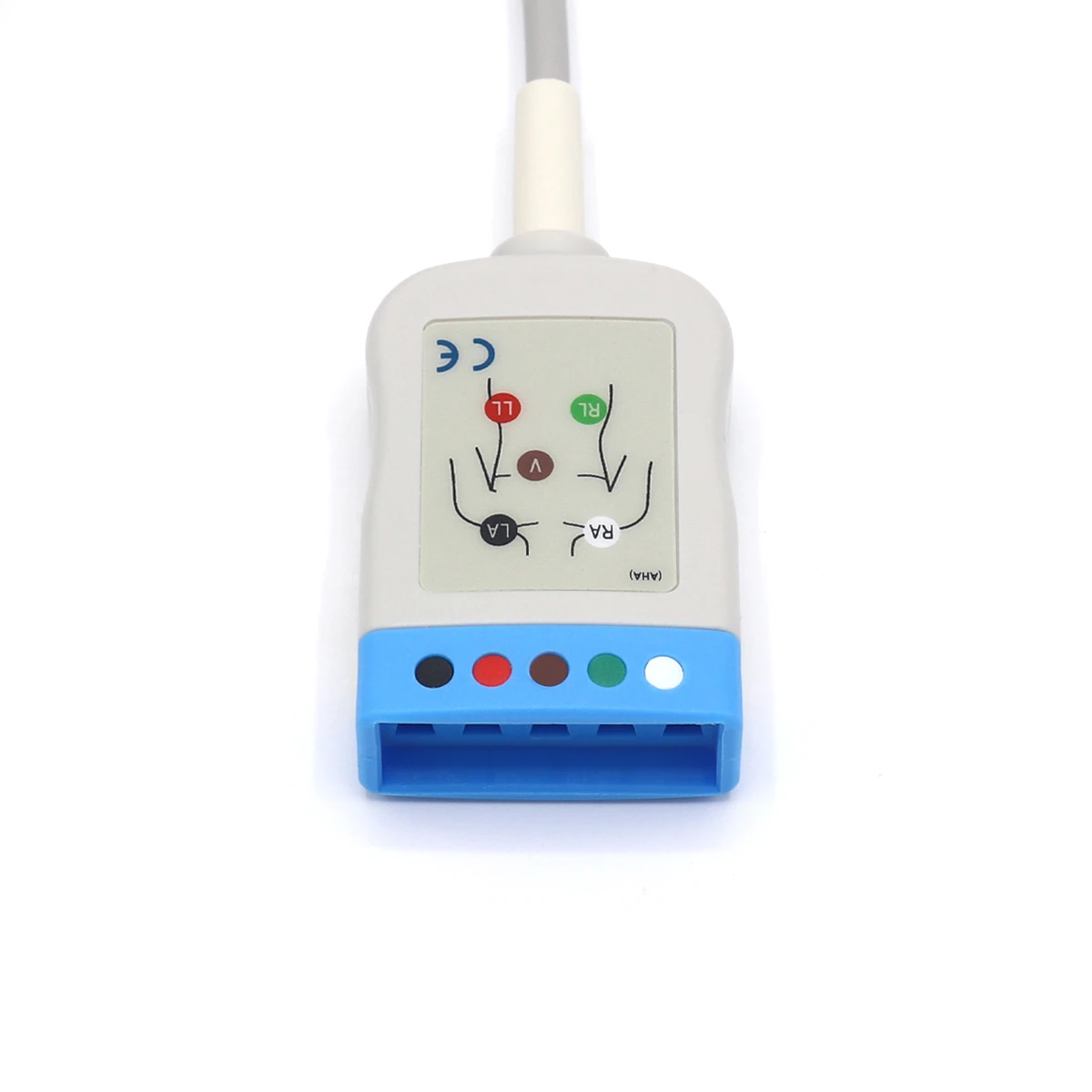 5 Lead AHA ECG Trunk Cable Compatible 700-0008-06