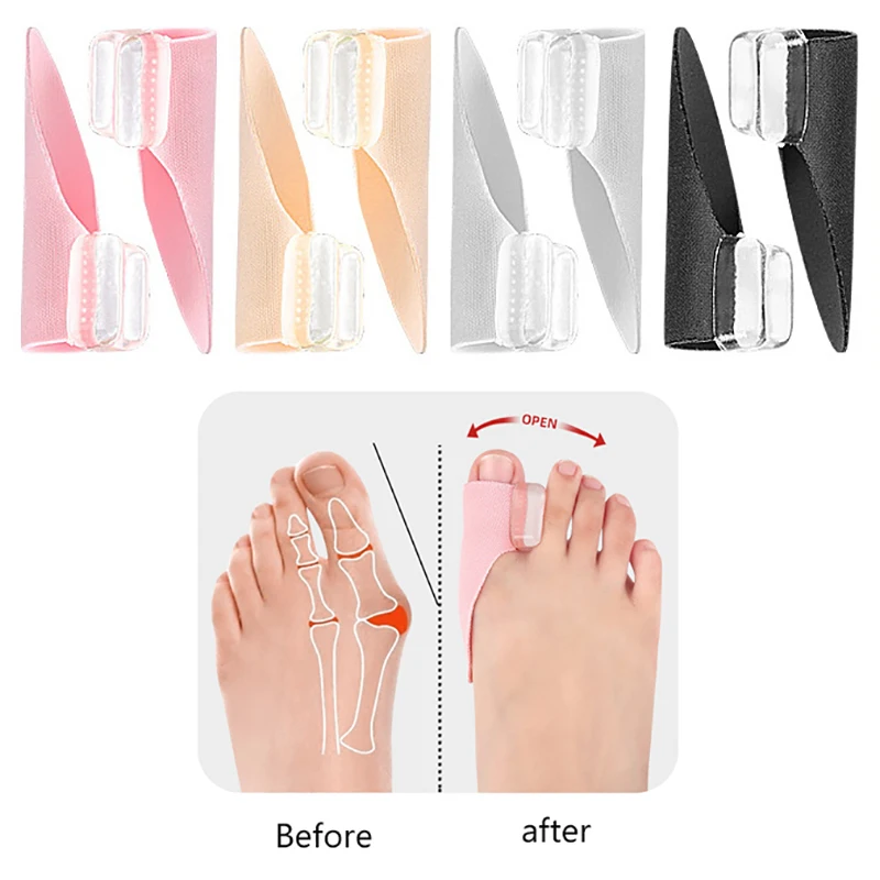 Silikon gel Daumen korrektor Big Toe Protector Separator Valgus Finger Glätte isen Fußpflege Relief Pads Werkzeug