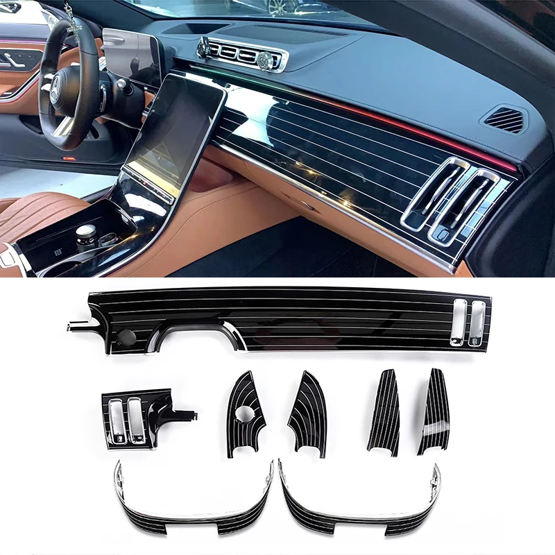 Fit for Benz S400L S450L Maybach S480 2021-2022 High Quality Modified Original Piano Wood Paint Trim Interior Accessories