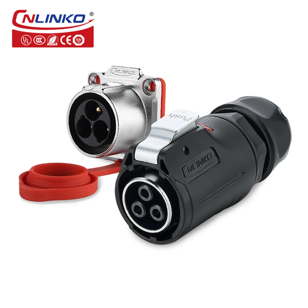 CNLINKO M24 IP68 Waterproof Panel Mount Aviation Connector 3P 4P 10P 12P 19P 24Pin Industrial Connectors for Power Signal Device