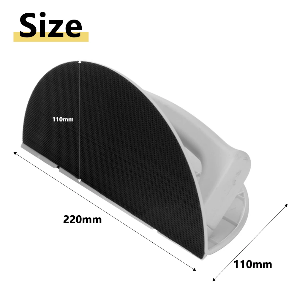 Multifunctional Semi-Circular Angle Sanding Sandpaper Tool Self-Adhesive Handheld Micro Detail Sander Kit for Drywall & Corners