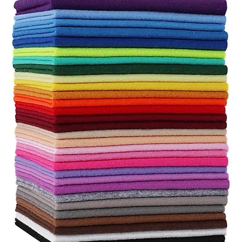 0.5 Yard Solid Color Felt Fabric, Non-Woven Fabric, Fabric for Handmade Sewing, 1.4mm Thick Soft Fabric, Available in Various Colors, Suitable for DIY Crafts, Sewing, Plush Toys, Kindergarten Art Classes, Patchwork, Weddings, Home Decoration, and Other Craft Materials, Christmas, and Day of the Dead Decorations