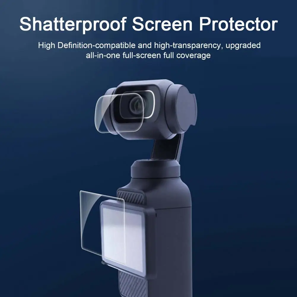 Anti-explosion Tempered Film Tempered Film High Hardness Tempered Glass Film for Dji Osmo Pocket Ultra-clear Shatterproof for 3