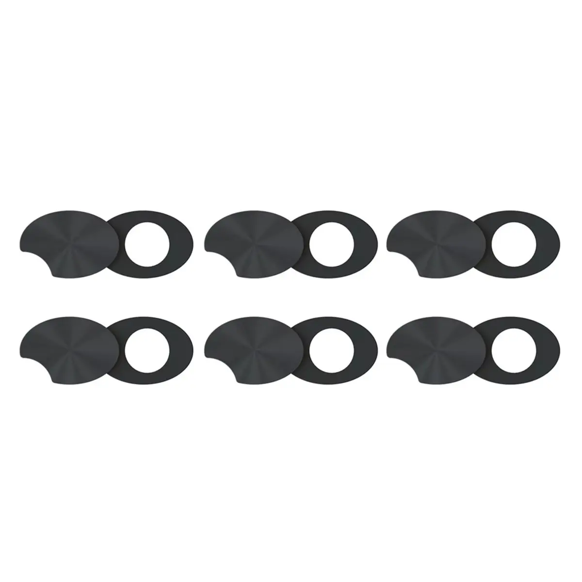A003 6PCS Smart Glasses LED Light Blocking Stickers Fit for Meta Sliding Reusable Adhesive Eyeglass Camera Cover