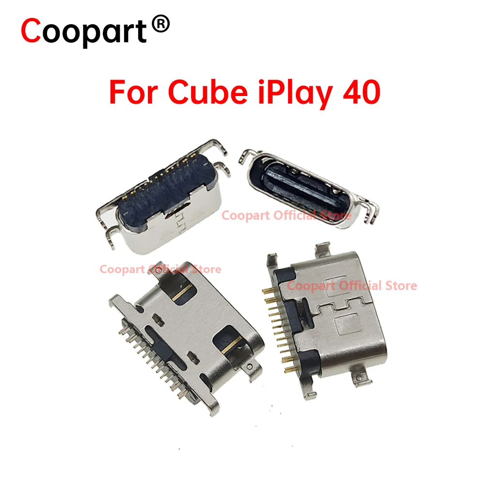 2-100pcs New Coopart USB 3.1 Type C Connector 12 Pin Female SMT Tab jack Version Socket For Cube iPlay 40 Type-C Charging Port