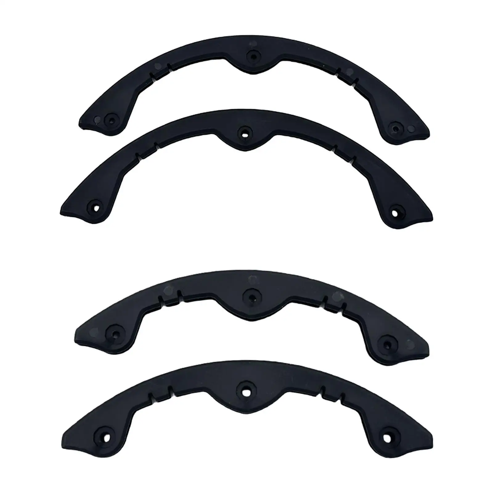 2 Pieces Snowboard Protection Strip, Skateboard Deck Guard Edge Cover, Anti Collision, Black
