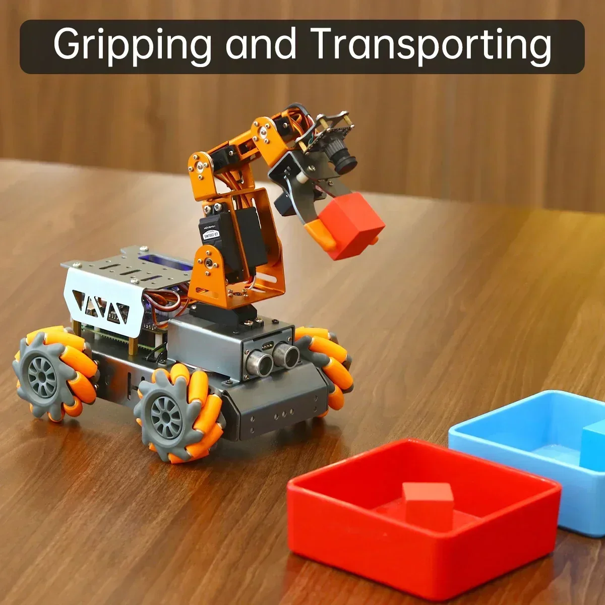 In stock New MasterPi AI Robot Open Source Smart Robot Car with Mecanum Wheel Robot Arm Without Motherboard SD Card