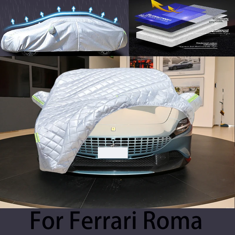 For Ferrari ROMA Car hail protection cover Auto rain protection scratch protection paint peeling protection car clothing