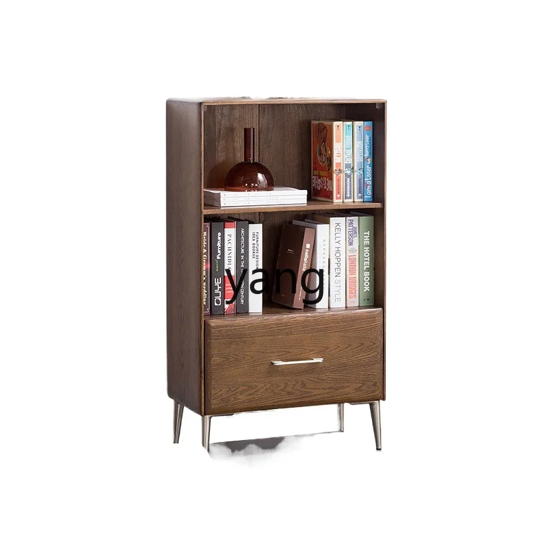 

LH Full Solid Wood Side Cabinet Living Room Display Standing Cabinet Modern Simple Combination Wine Cabinet Storage