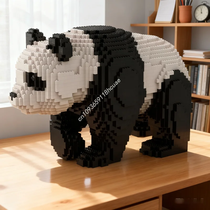 

5106pcs MOC Walking Panda Sculpturesed Model Building Blocks Construction Christmas Gifts Assemble Toys Creative Idea Birthday