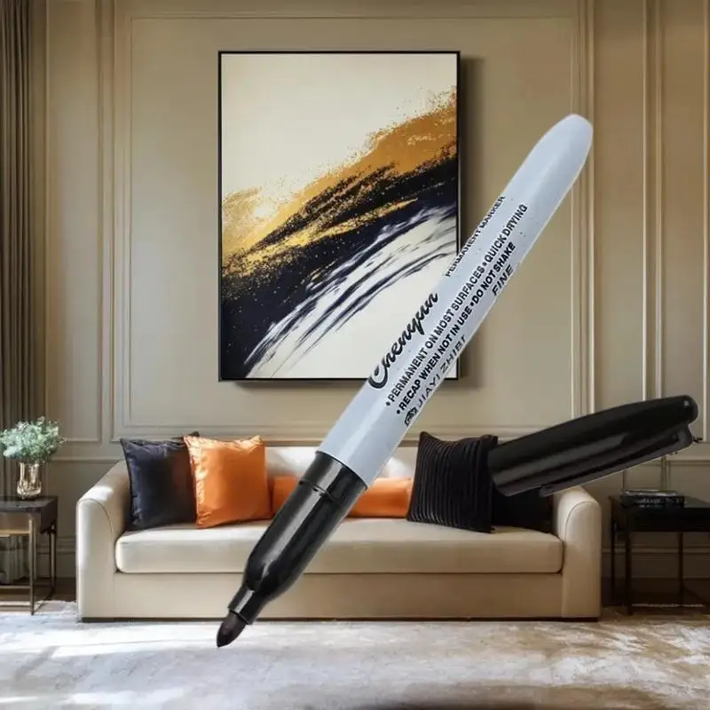 5. Quick-Dry Permanent Marker in Black, Fine Tip, Waterproof, Perfect for Drawing Outlines