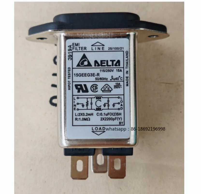 

2026 Новый 15GEEG3E-R Новый разъем для фильтра питания Delta