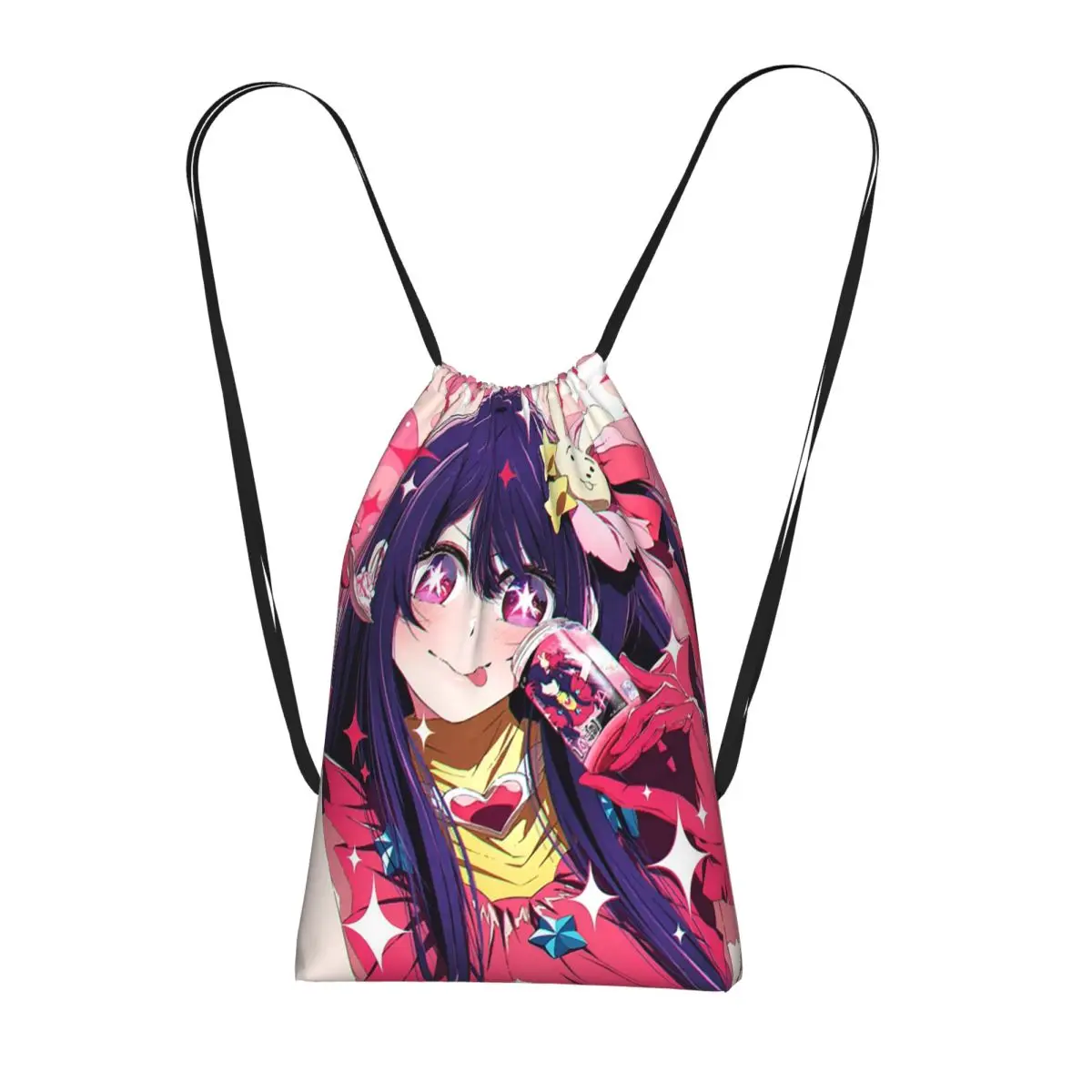 

Рюкзаки Oshi No Ko Anime Kawaii, портативные сумки на шнурке, сумки для мелочей, сумки для книг для мужчин, женщин, студентов