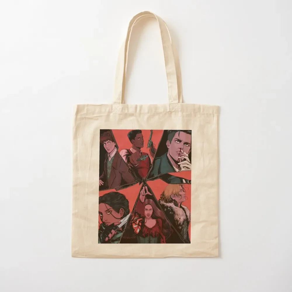 

six of crows illustration (no texture) Tote Bag cloth bag woman tote bags cloth bags Tote Bag