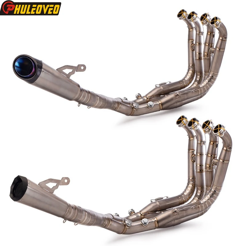 Titanium Alloy for BMW S1000RR 2019-2024 S1000R 2021-2024 Motorcycle Exhaust Full System Manifold Header Muffler Exhaust Pot