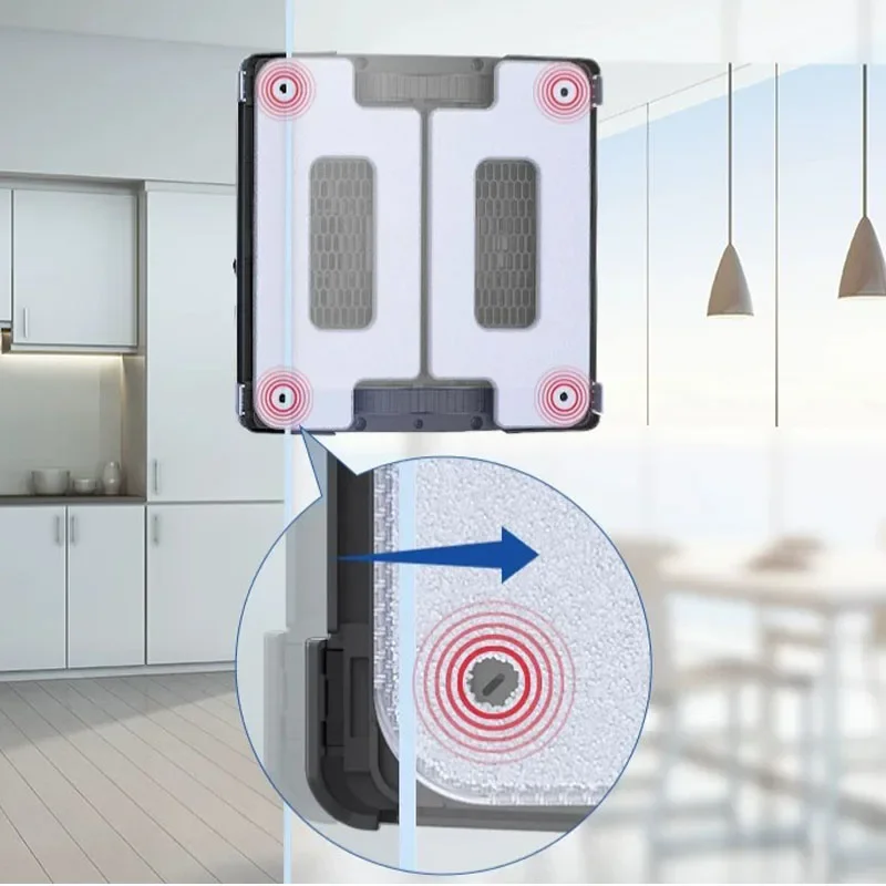 Smart Window Cleaning Robot Implement Automatic Glass Cleaning Equipment for Window‑Mirror‑Surface‑Wiping‑Processing‑Tasks