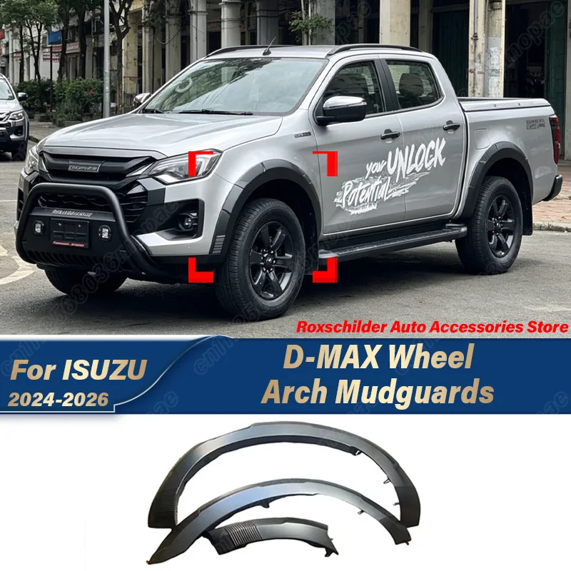 For ISUZU D-MAX 2024 2025 2026 Automobile Widening Wheel Arches and Mudguards Double Cabin 4X4 Body Modification Kit
