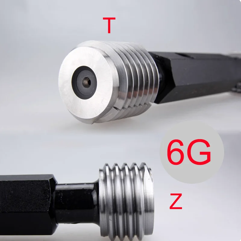 

6G M8 M9 M10 M11 M12 M14 M16 M20 M30 M40 M50 M58 Metric Steel Double End Hex Handle Thread Plug Gage Gauge Thread Distance 1