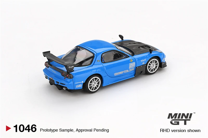 MINI GT 1:64 Z VeilSide FFZ400 كروم ذهبي / RX-7 RE-Amemiya 20B NA مجموعة نماذج سيارة مصبوبة مصغرة