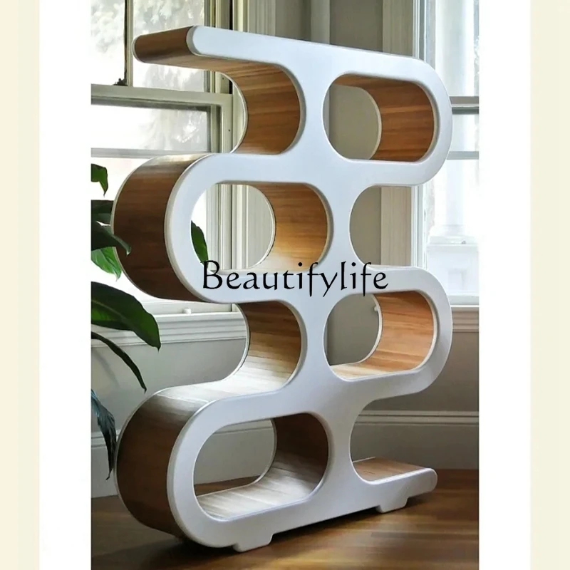 Display Rack Display Stand Nordic Simple Bookshelf Creative Arc Italian Minimalist Display Shelf