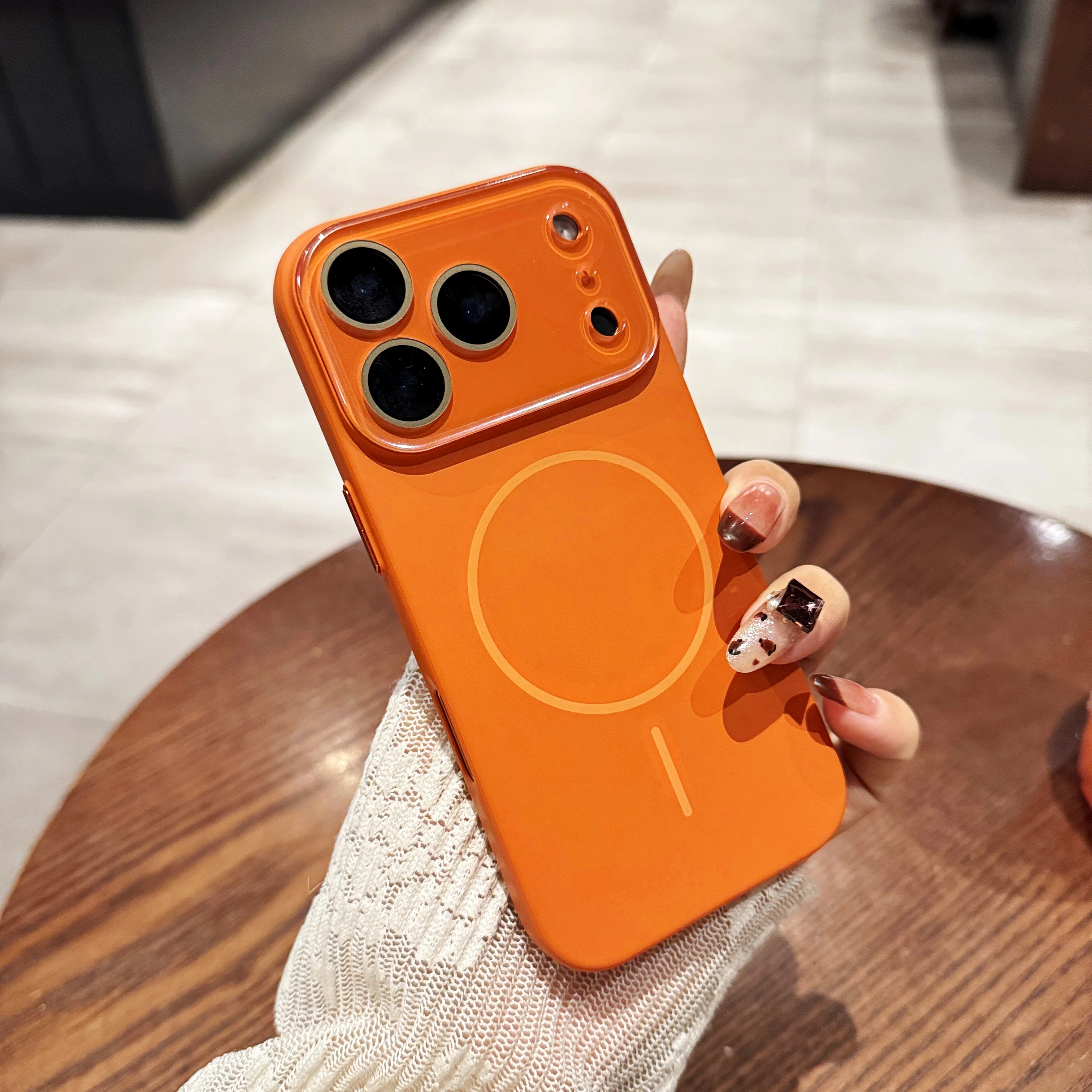 

Original Magnetic Soft Case For iPhone 17 16 15 14 13 Pro Max 16 Plus 17 Air For Macsafe Wireless Charge PC Shockproof Cover