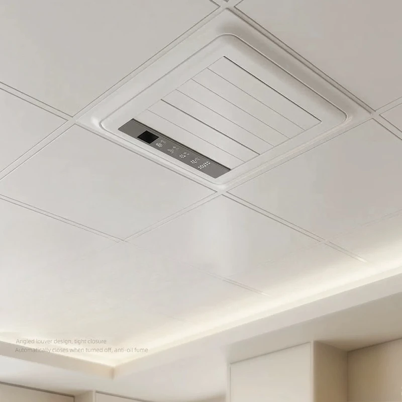 Full Louvre Ceiling Vent, Speed Adjustable Exhaust Fan for Toilet Use, Dustproof Gypsum Board Air Outlet for Home Use