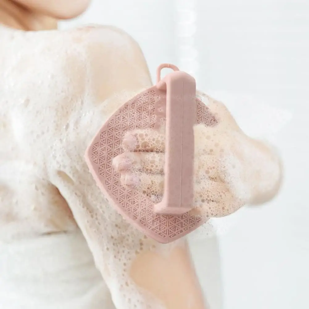 Silicone Bath Scrubber Exfoliating Body Brush For Shower & Spa For Deep Cleansing Square Design Home Bathing Accessory