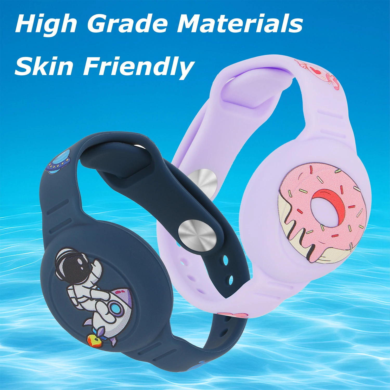 1 Buah Gelang AirTag Kartun Lu - Cute Cartoon Wrist Strap Silicone Case ulasan dan harga