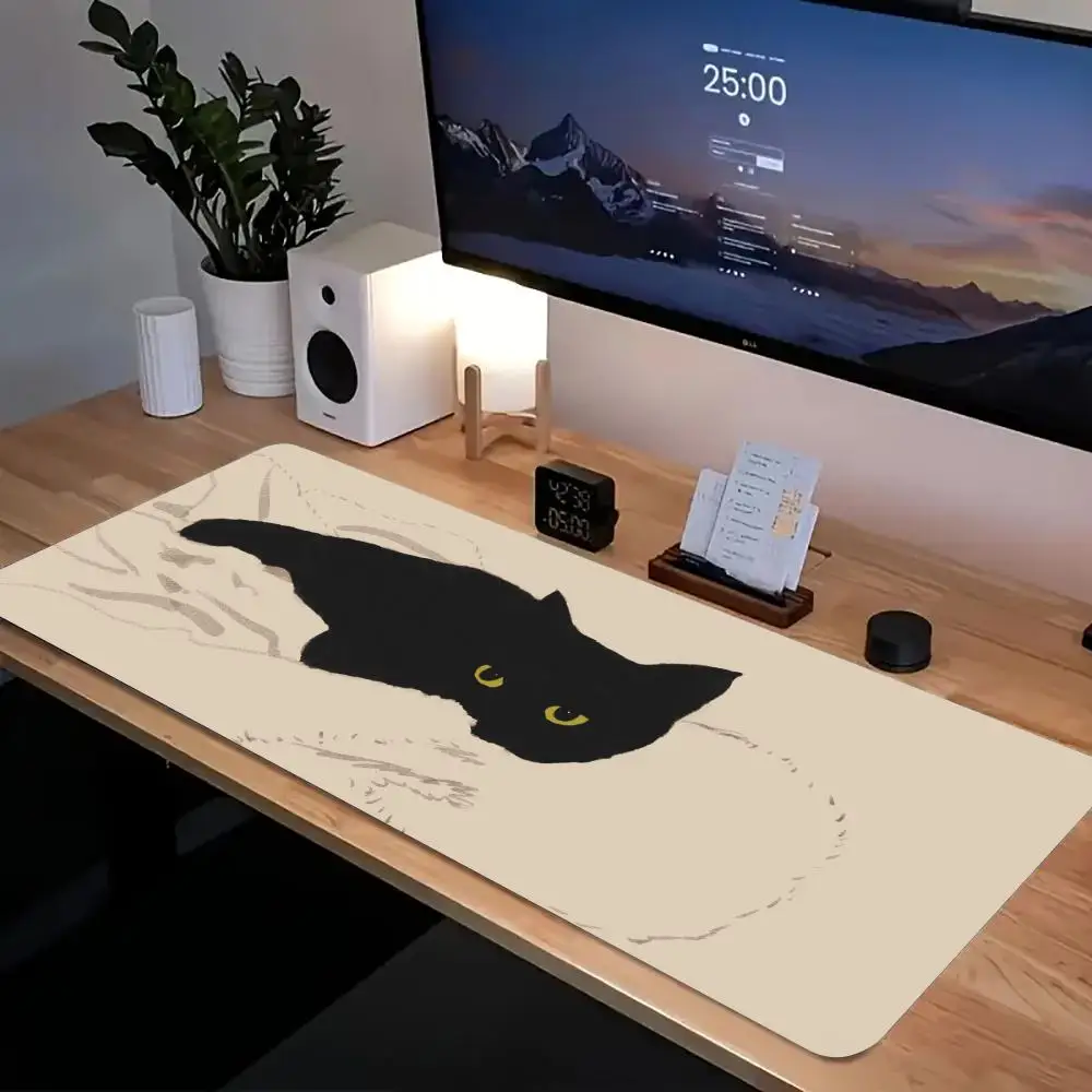 

Anime Cute Cat Mouse Pad Large Computer Office Game Table Mats XXL Rubber Anti-slip Gaming Keyboard Mousepads Long Desk Pads